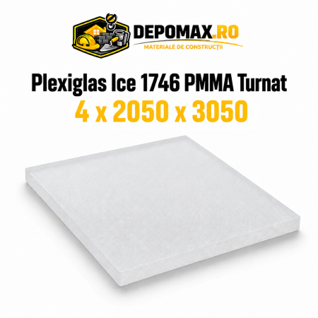 Plexiglas Ice 1746 PMMA turnat satinat 4 x 2050 x 3050 mm
